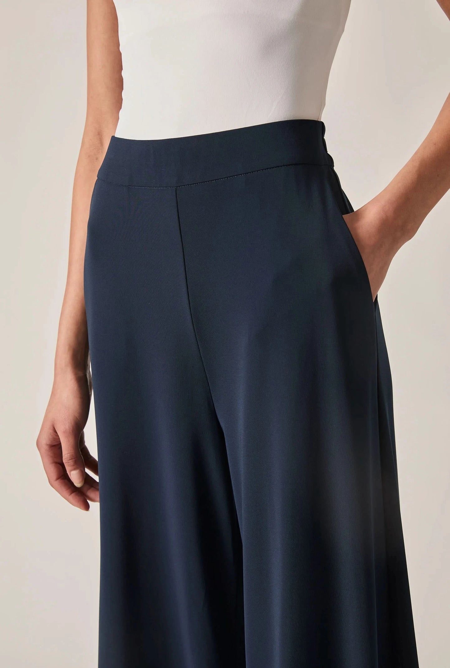 Navy Palazzo Pants