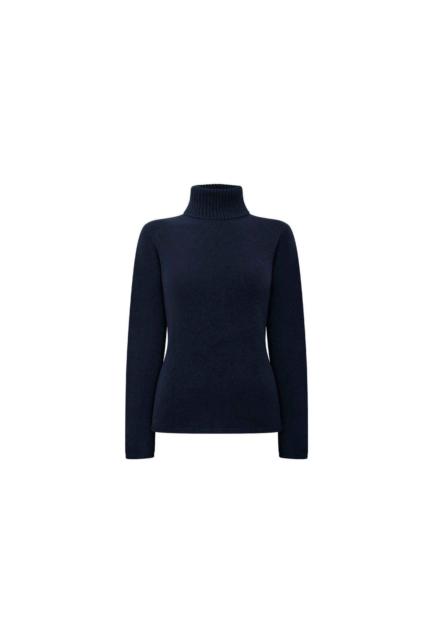 Navy Polo Neck Jumper