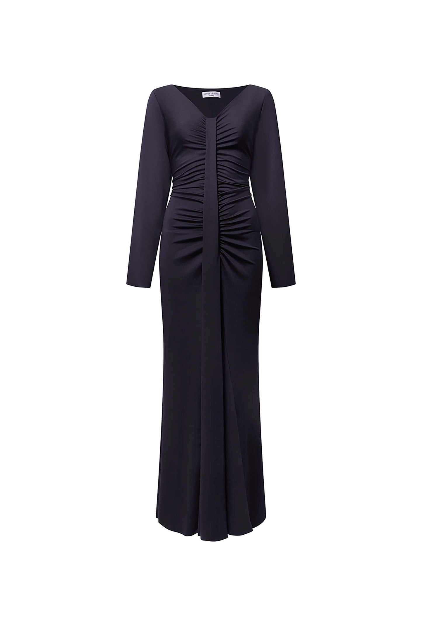 Navy Sculpted Maxi Dress