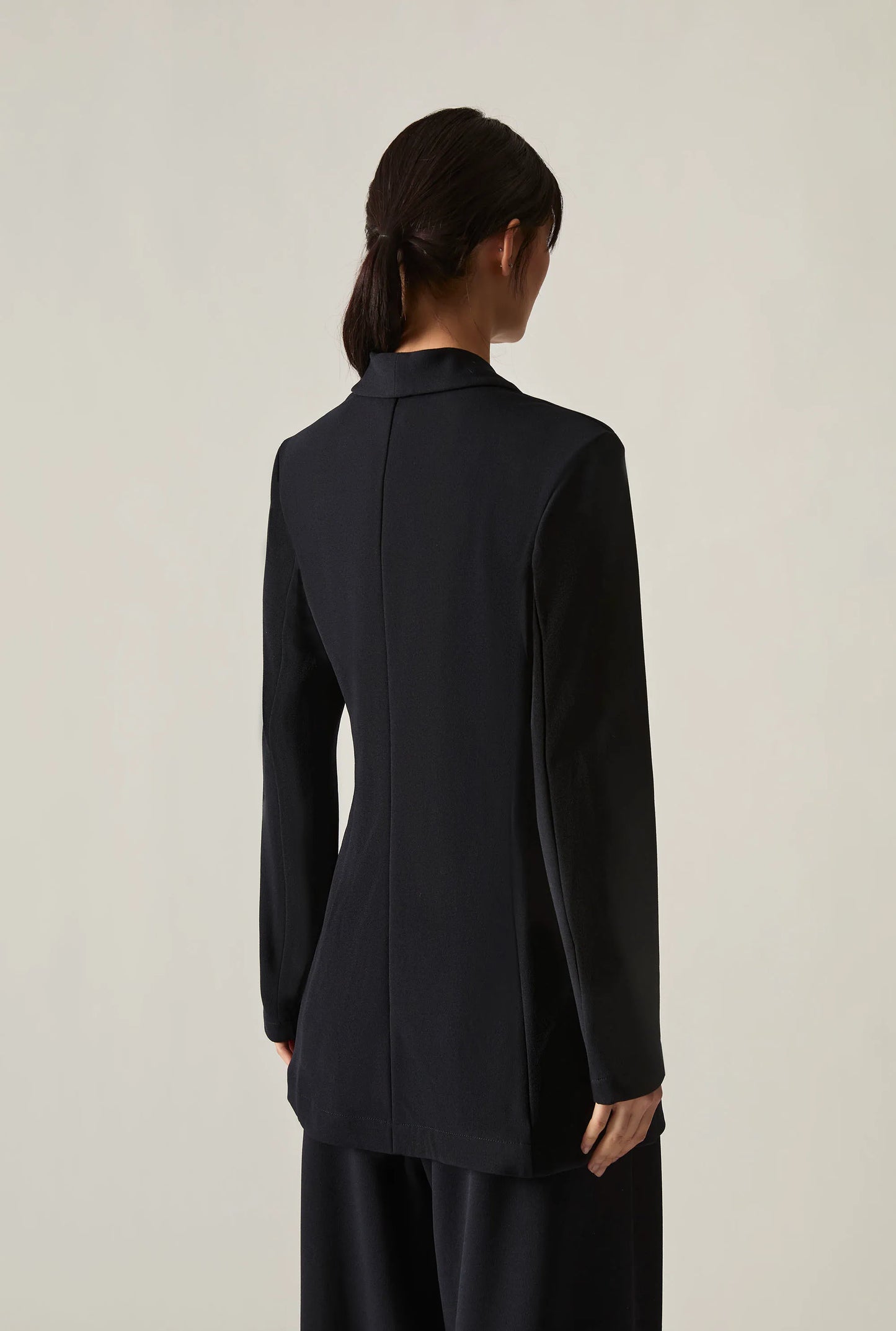 Navy Side Sash Blazer