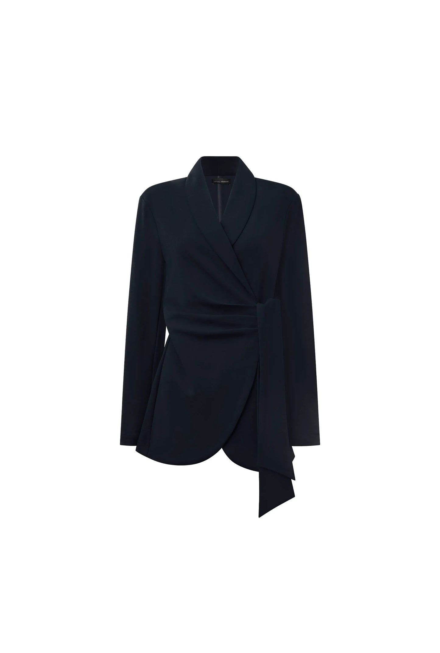 Navy Side Sash Blazer