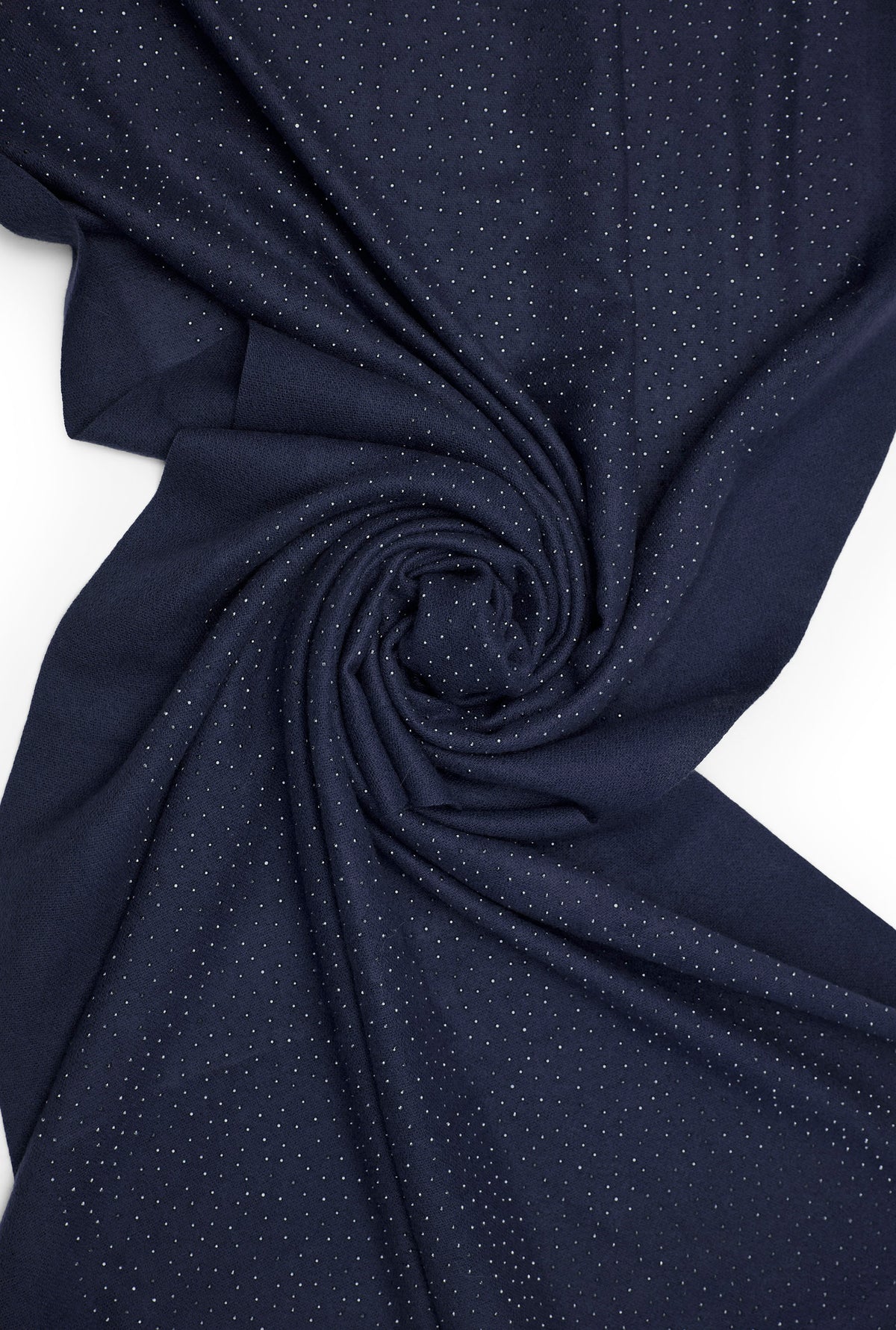 Navy Silver Stud Scarf