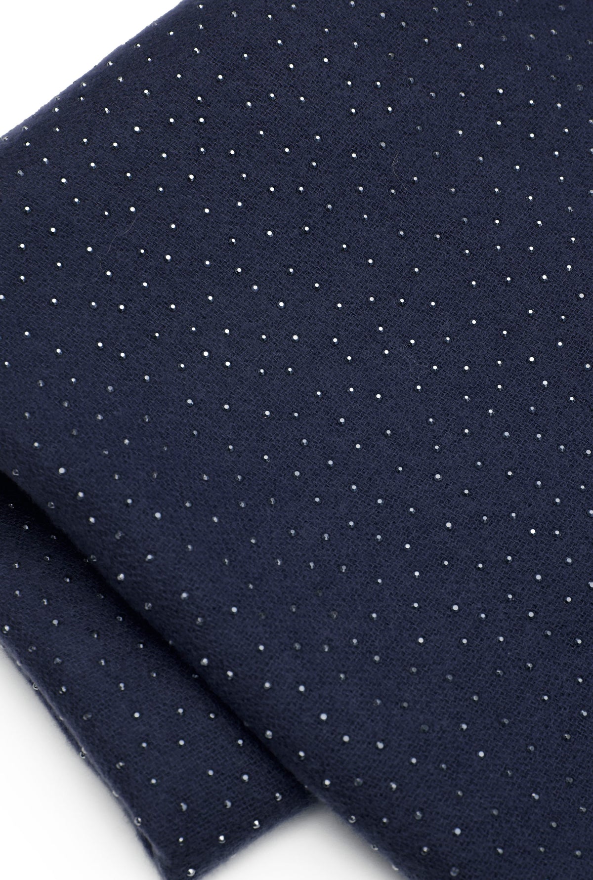 Navy Silver Stud Scarf
