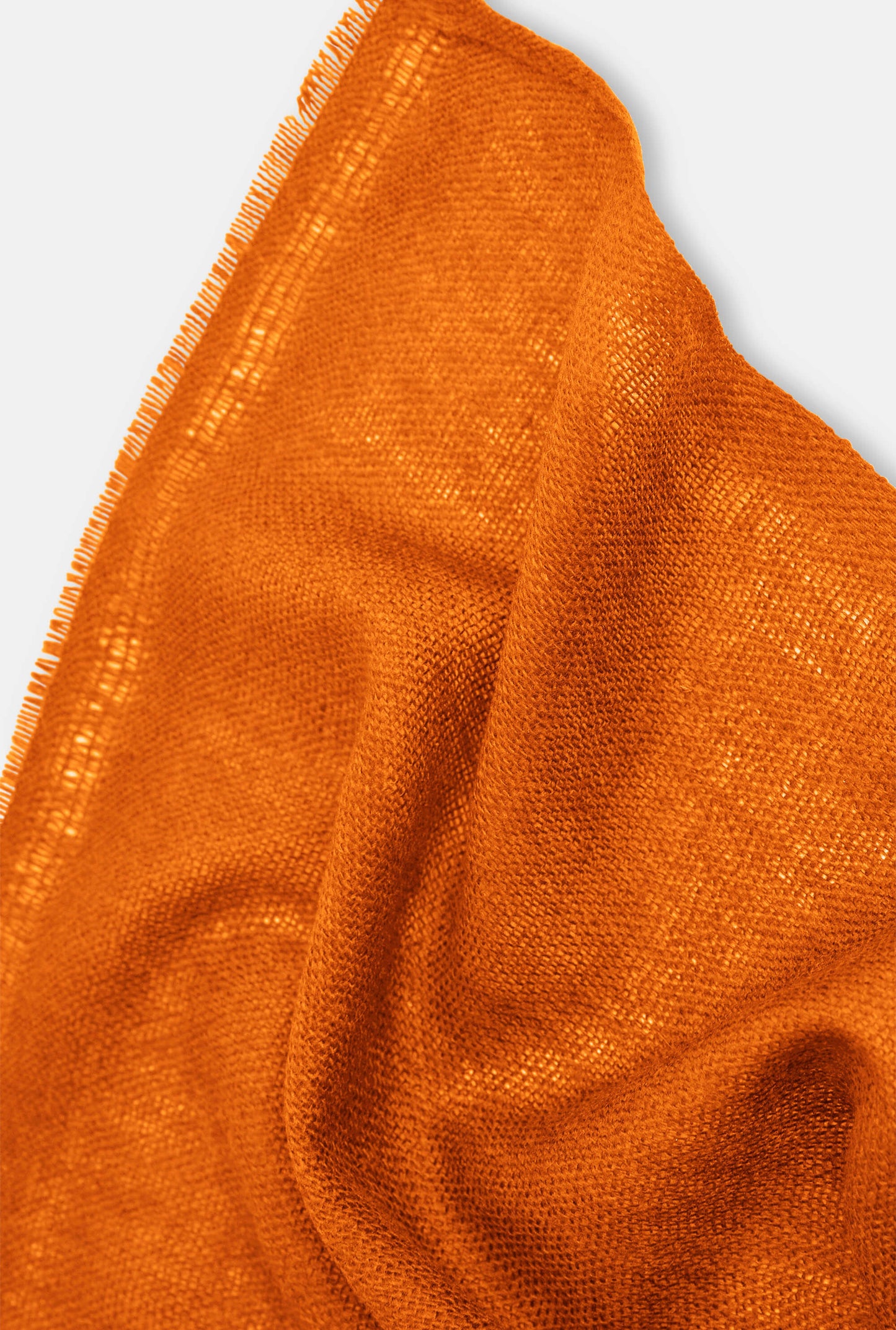 Orange 2‑ply Cashmere Scarf