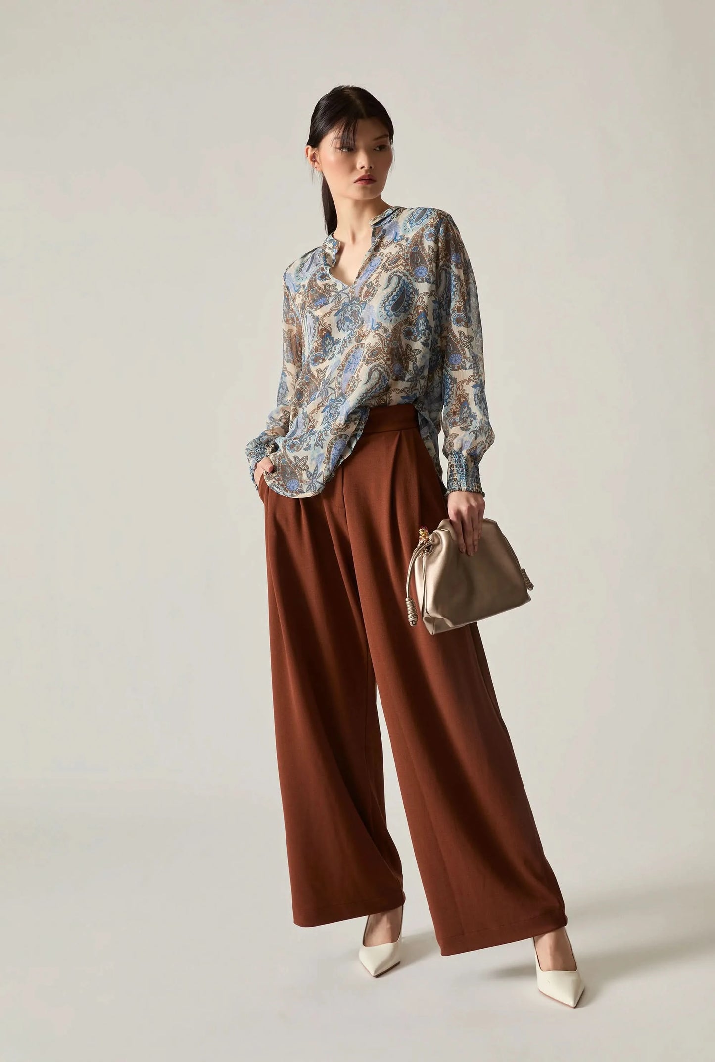 Paisley Print Blouse