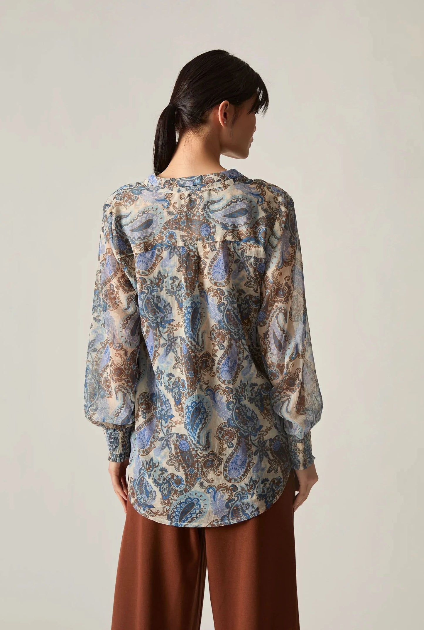 Paisley Print Blouse