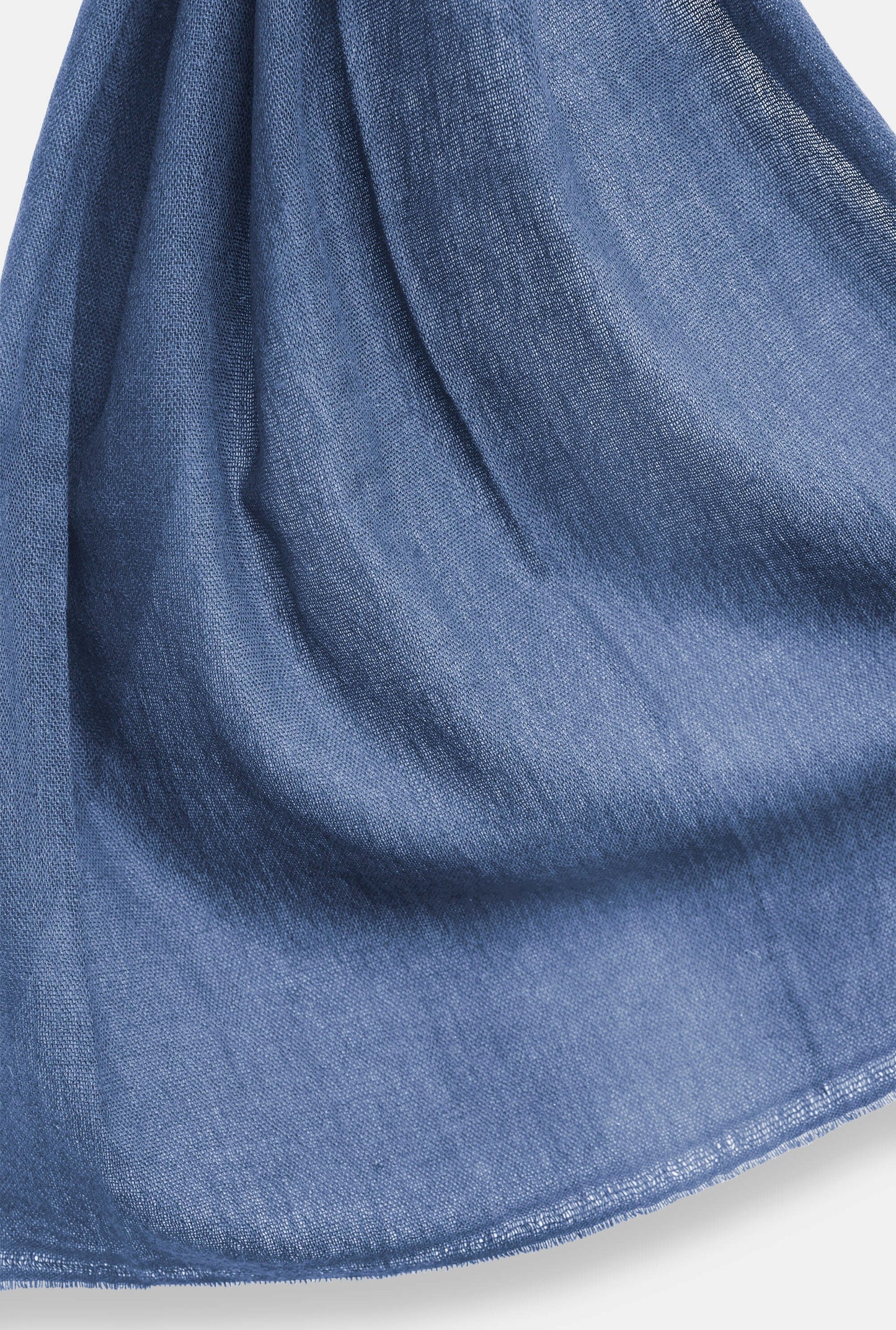 Pale Blue 2‑ply Cashmere Scarf