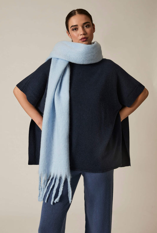 Pale Blue Blanket Scarf