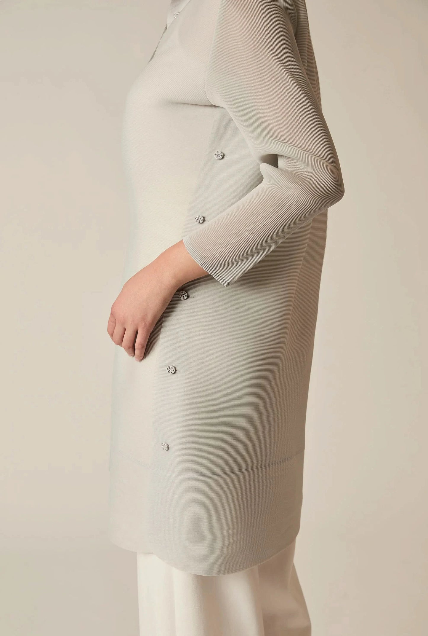 Pale Grey Shirt Dress