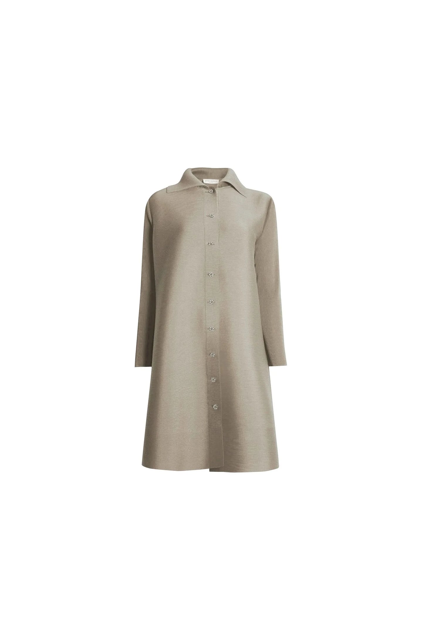 Pale Grey Shirt Dress