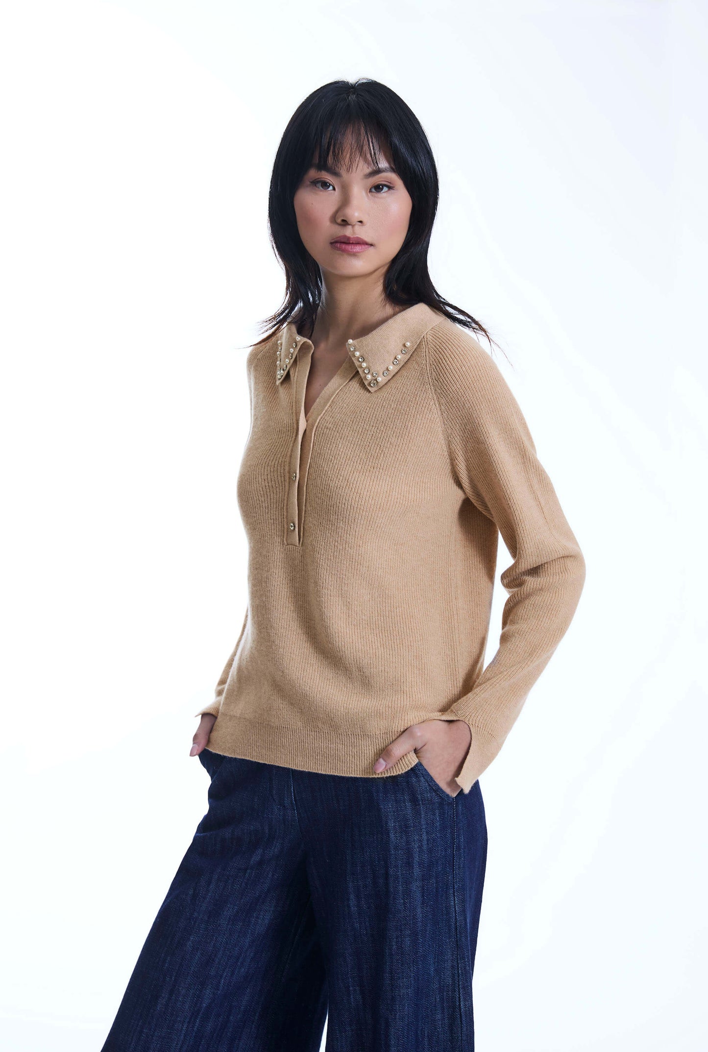 Pearl Camel Jumper