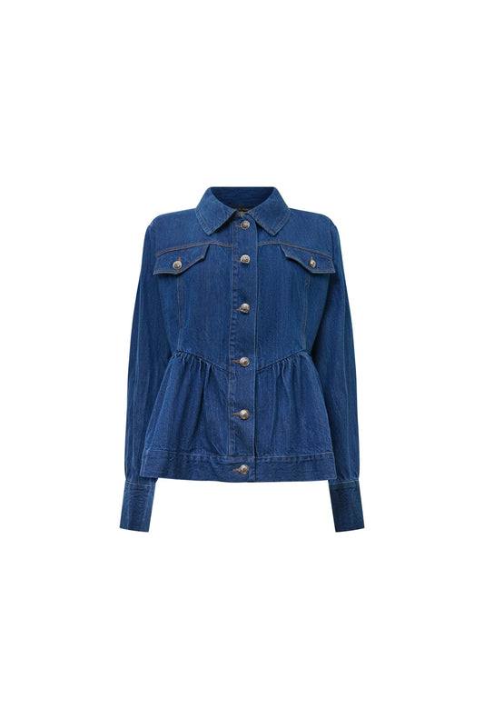 Peplum Denim Jacket