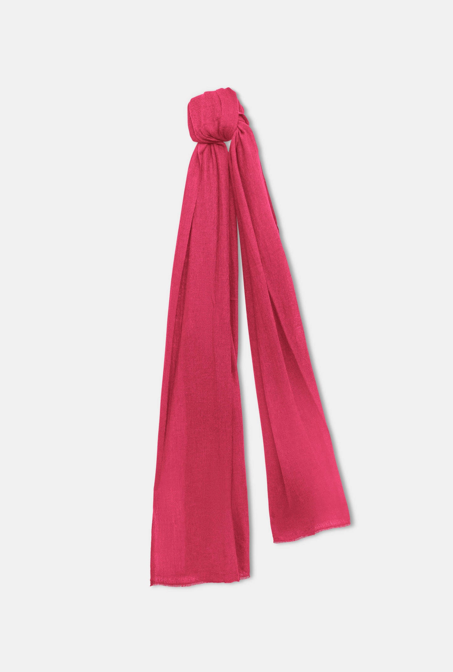 Pink 2‑ply Cashmere Scarf