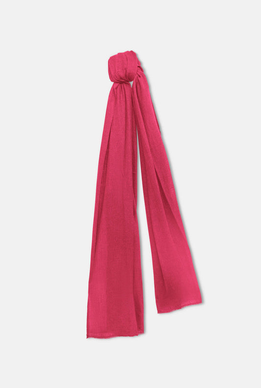 Pink 2‑ply Cashmere Scarf