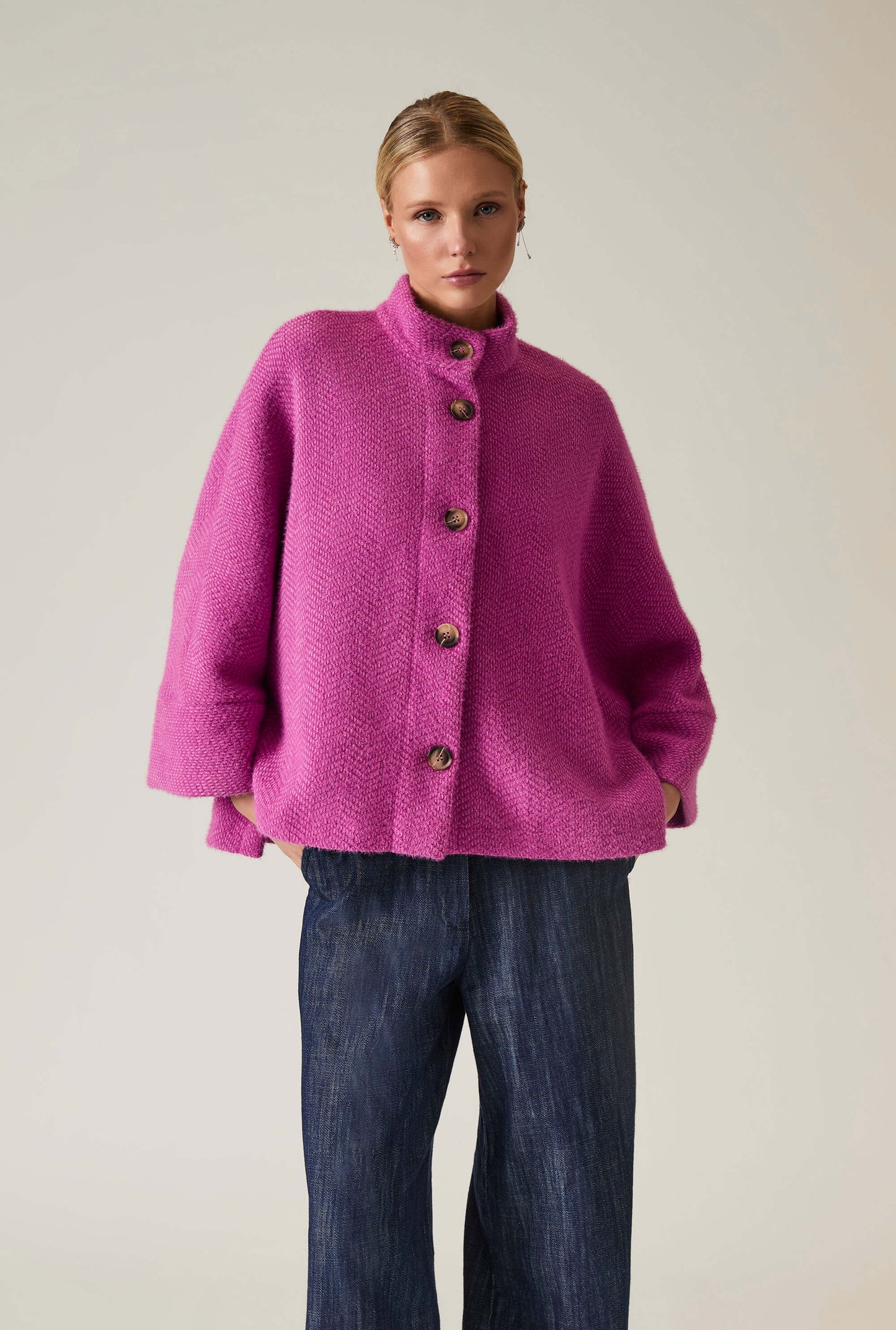 Pink Batwing Jacket