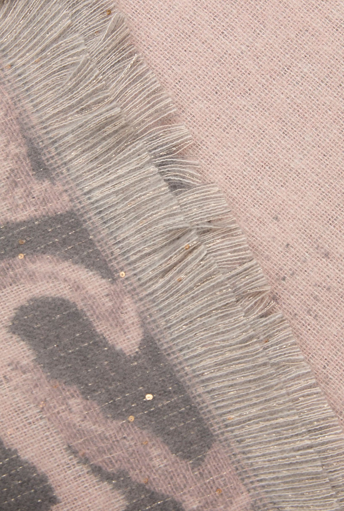 Pink Heart Print Scarf