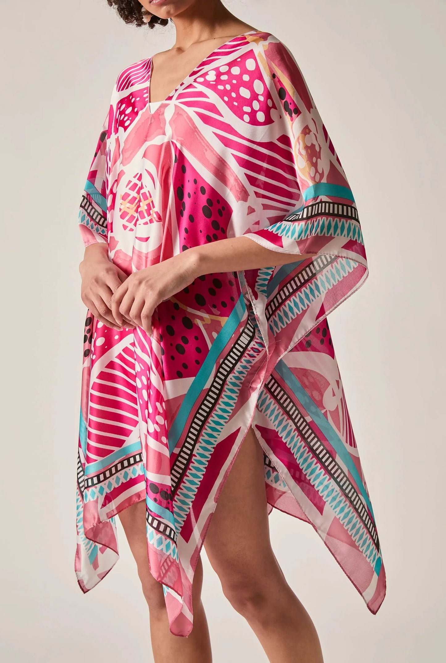 Pink Petal Mosaic Kaftan