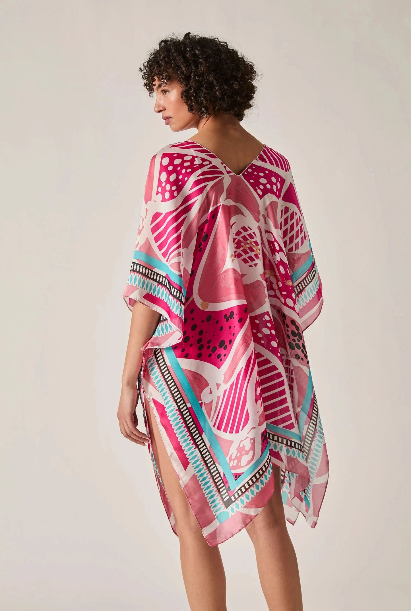 Pink Petal Mosaic Kaftan