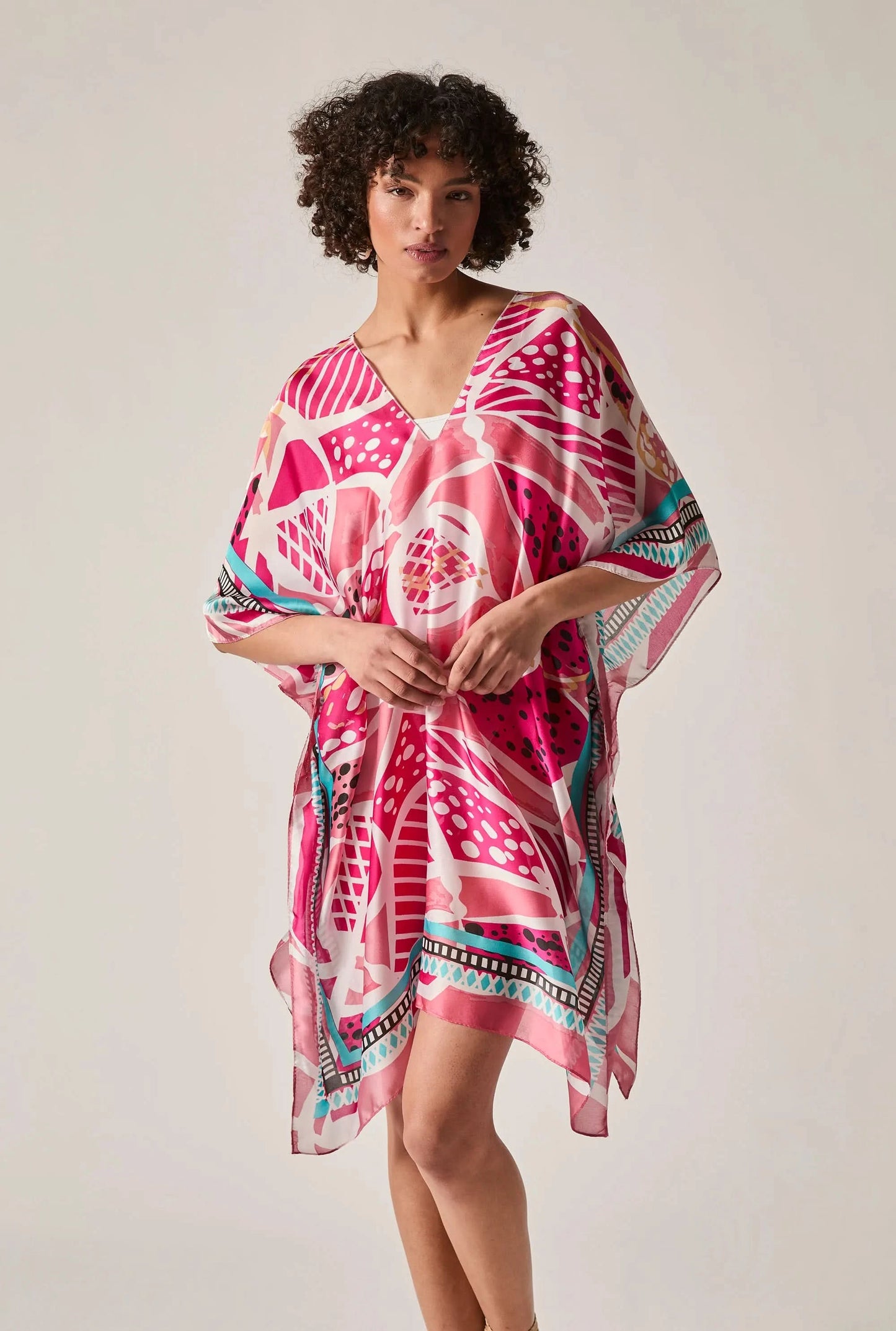 Pink Petal Mosaic Kaftan