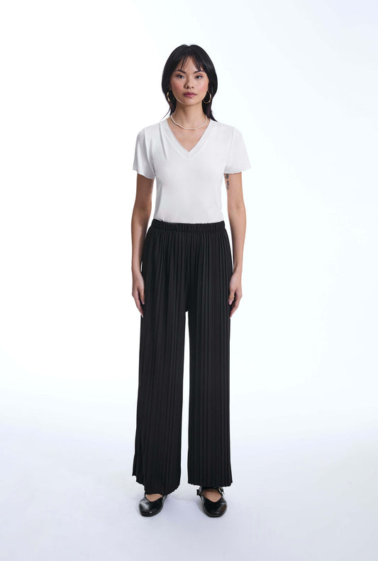 Pleated Black Trousers