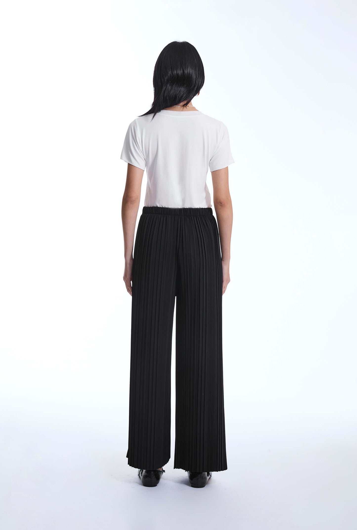 Pleated Black Trousers