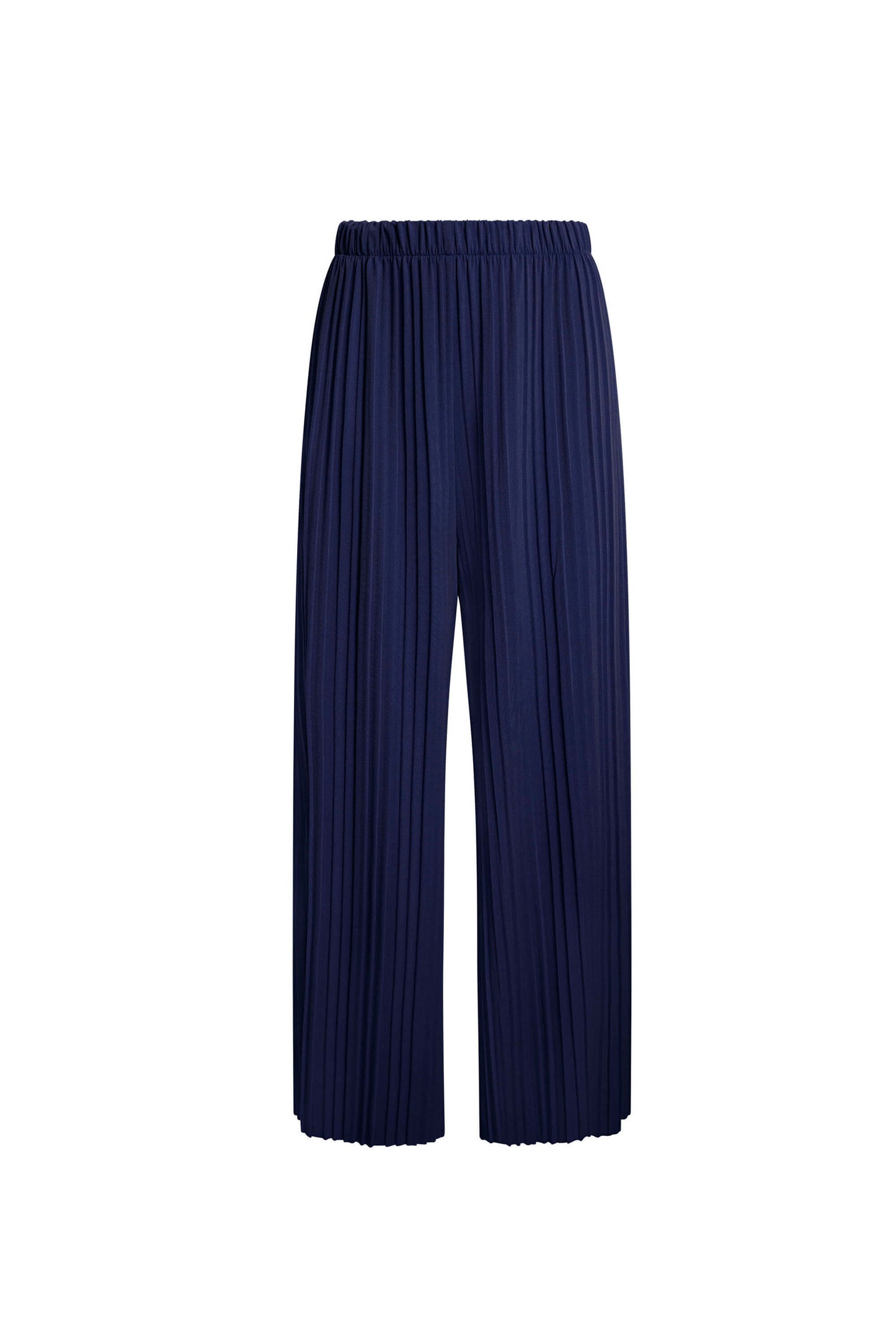 Pleated Navy Trousers