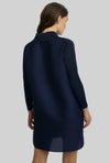 Pleated Shirt In Navy