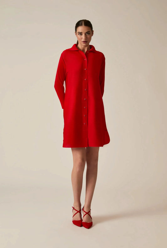 Red Shirt Dress