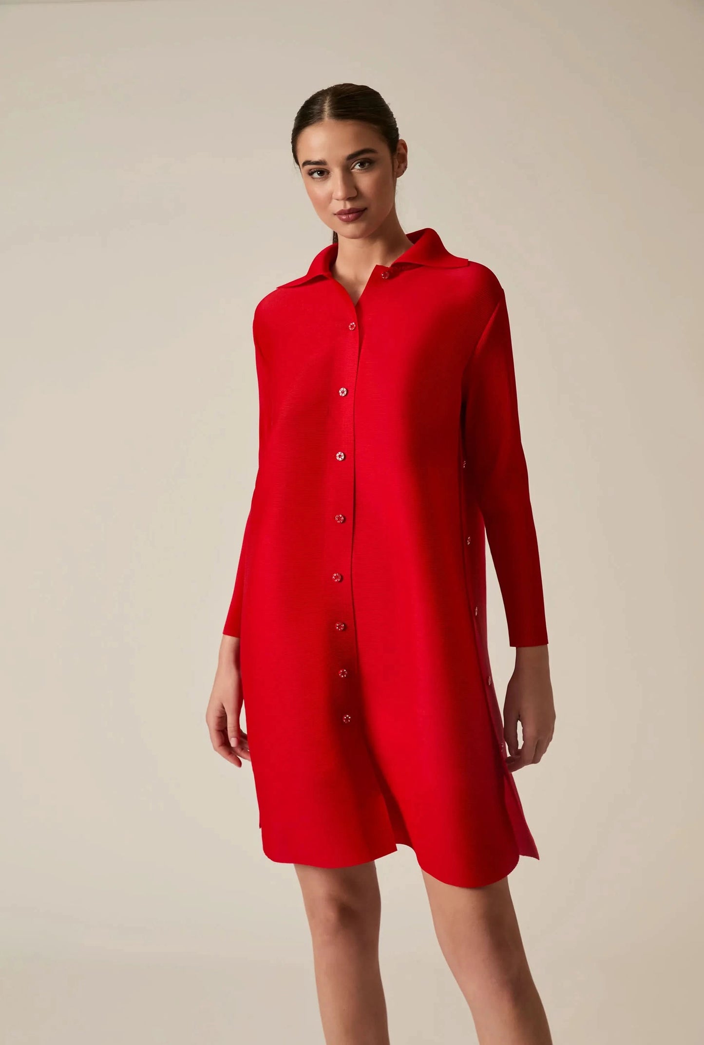 Red Shirt Dress