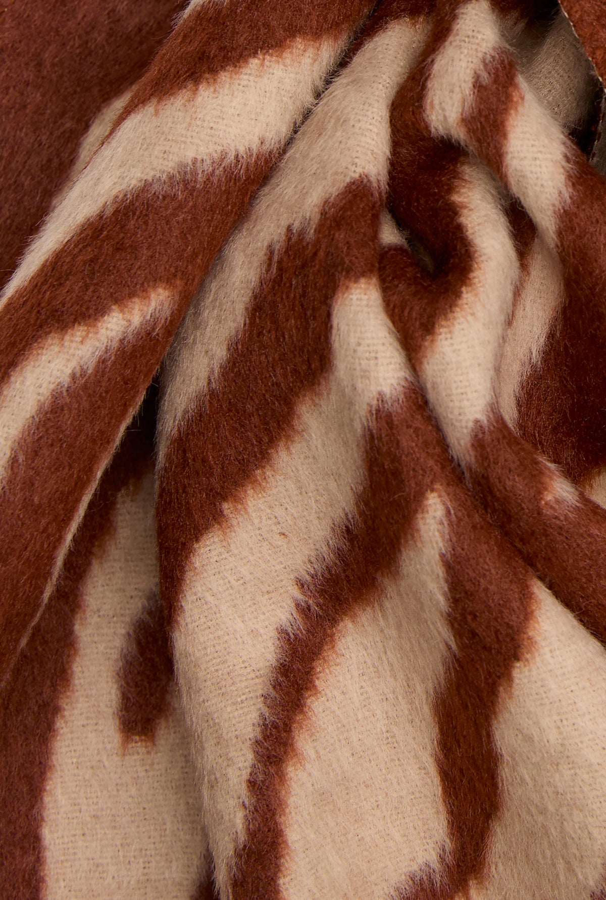 Red Zebra Print Scarf