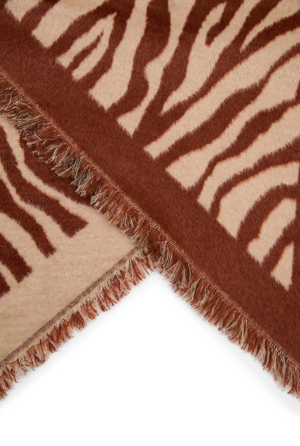 Red Zebra Print Scarf