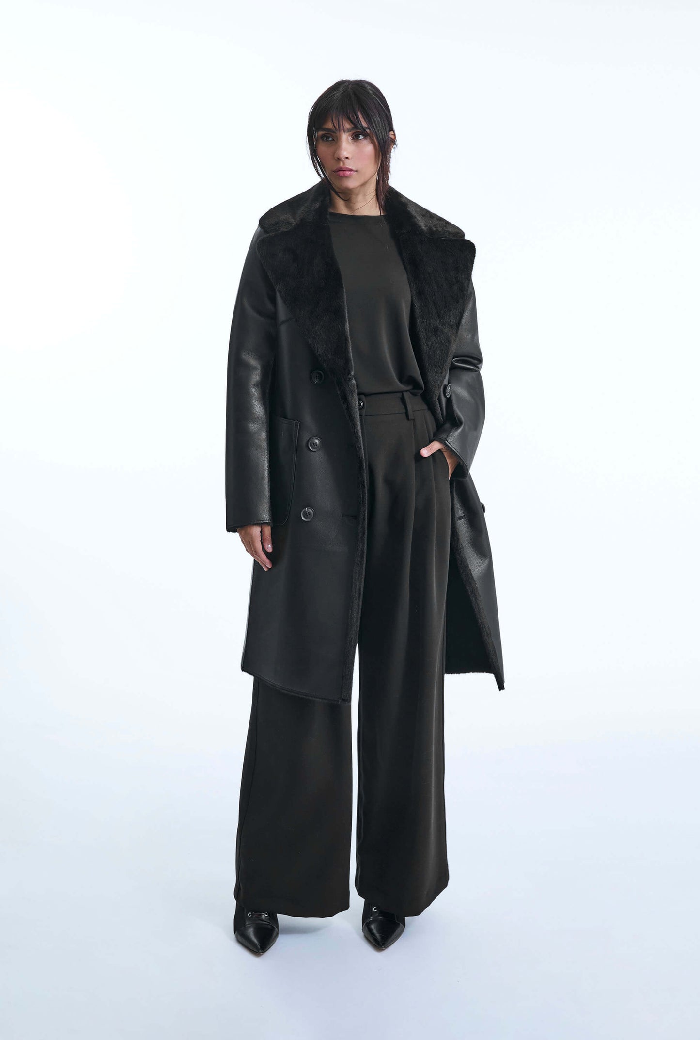 Reversible Black Coat