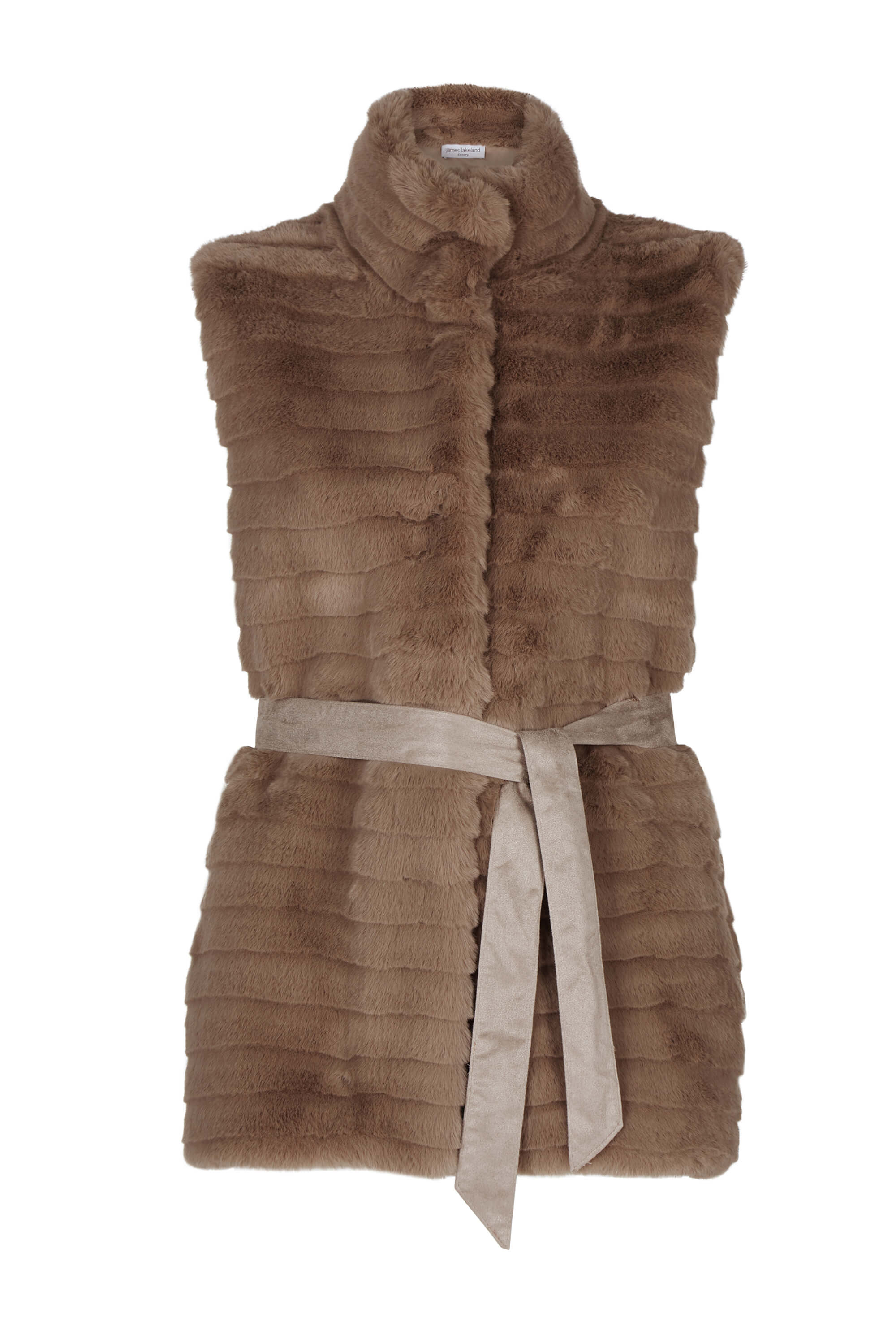 Tan on sale fur gilet