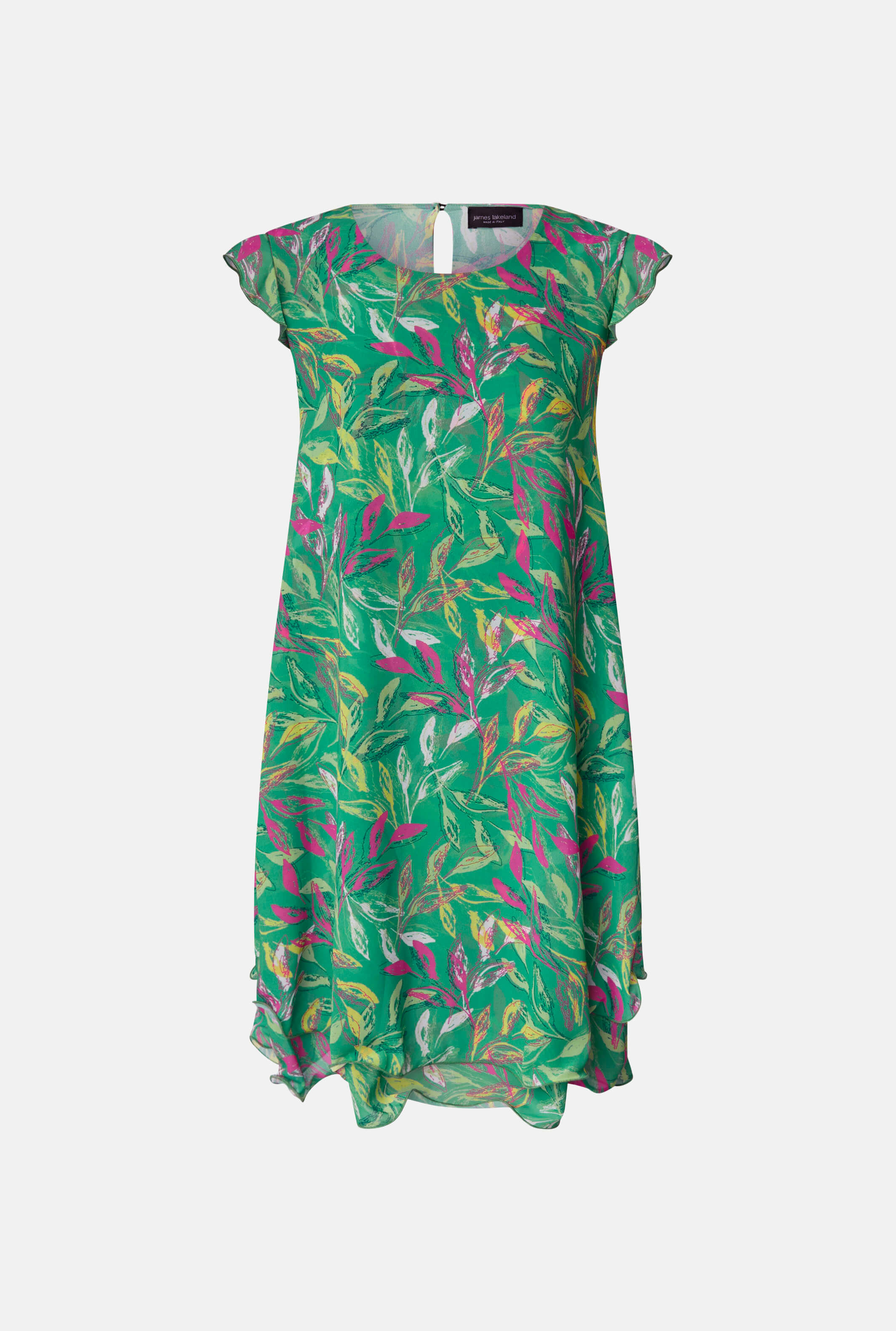 Short ruffle shop sleeve dress