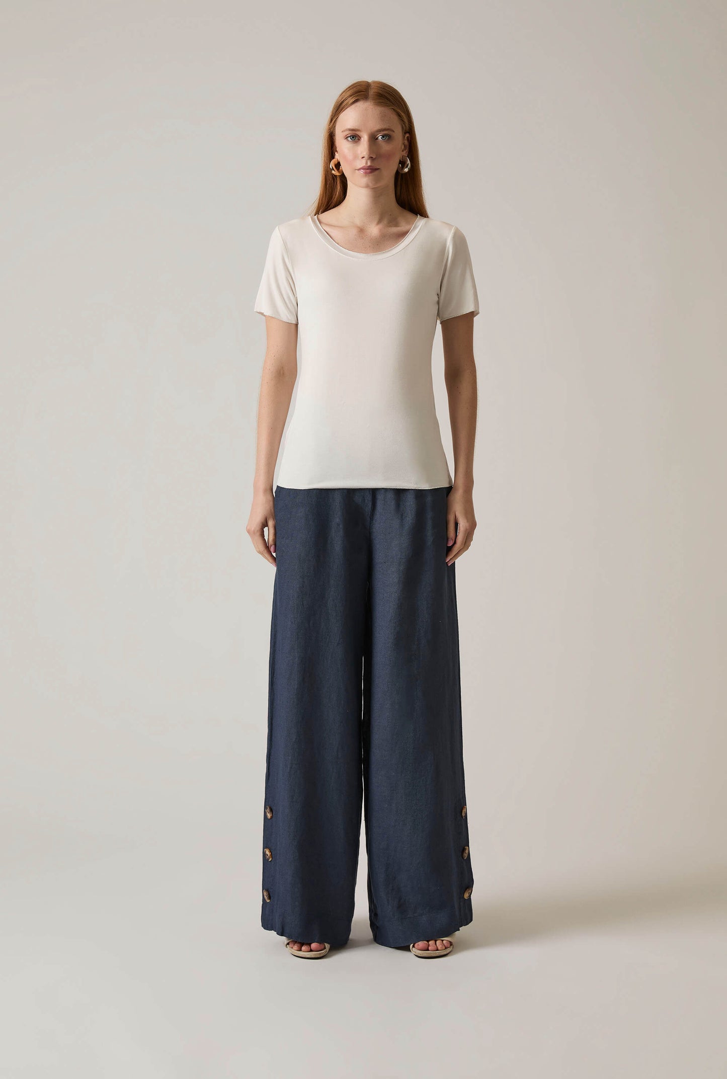 Short Sleeve White Top