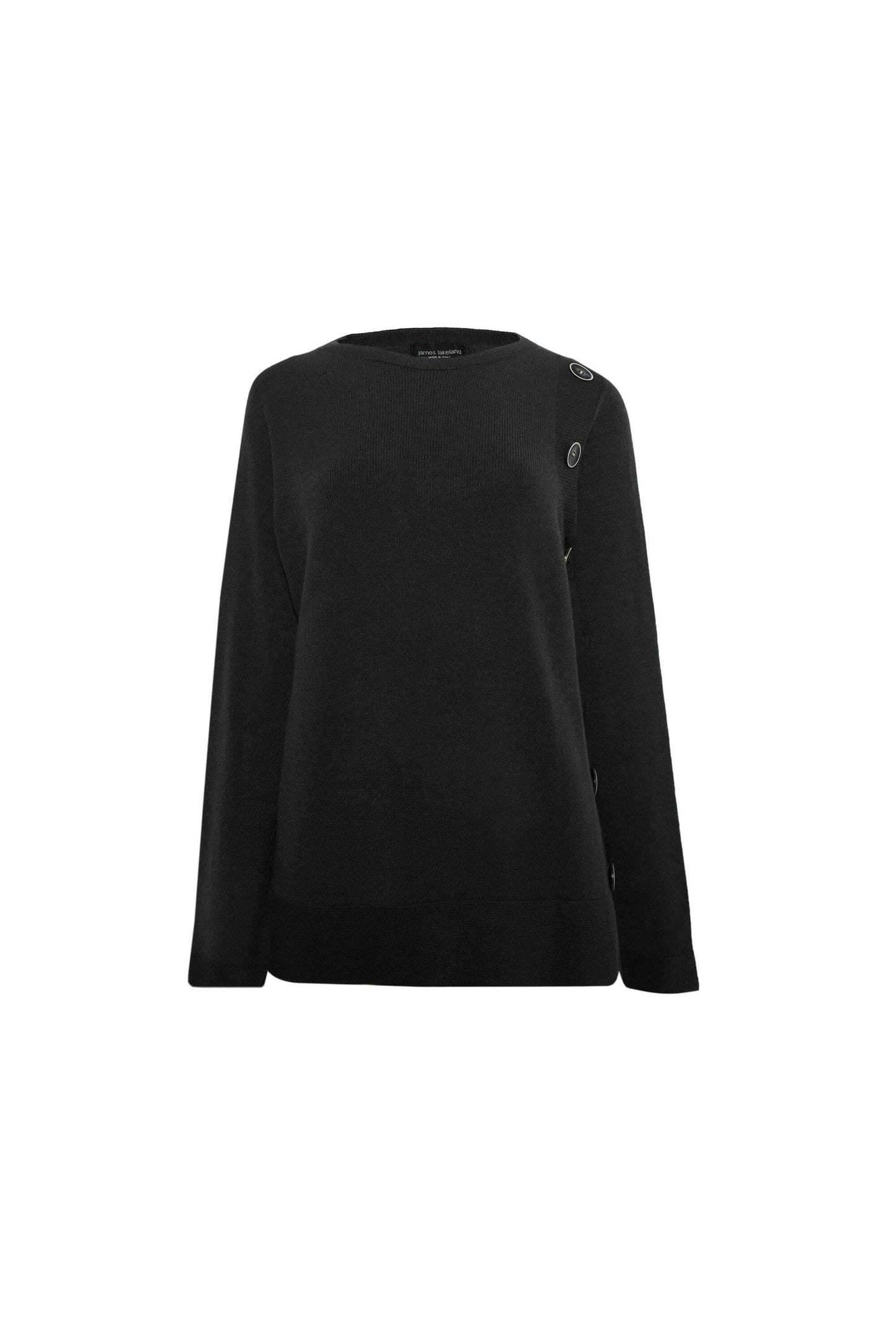 Side Button Black Jumper