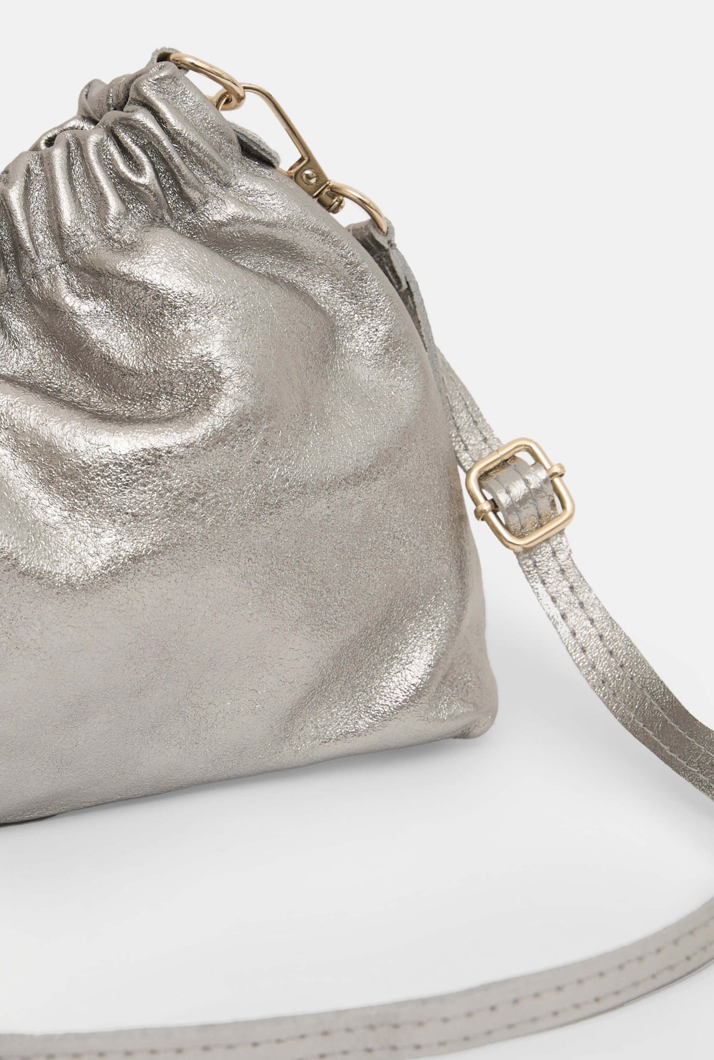 Silver Pouch Bag