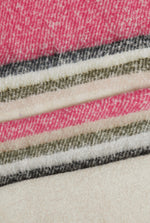Stripe Blanket Scarf Pink