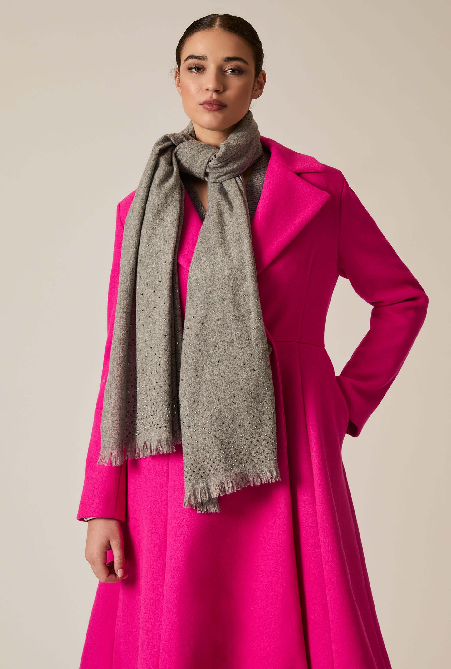 Swarovski Grey Scarf