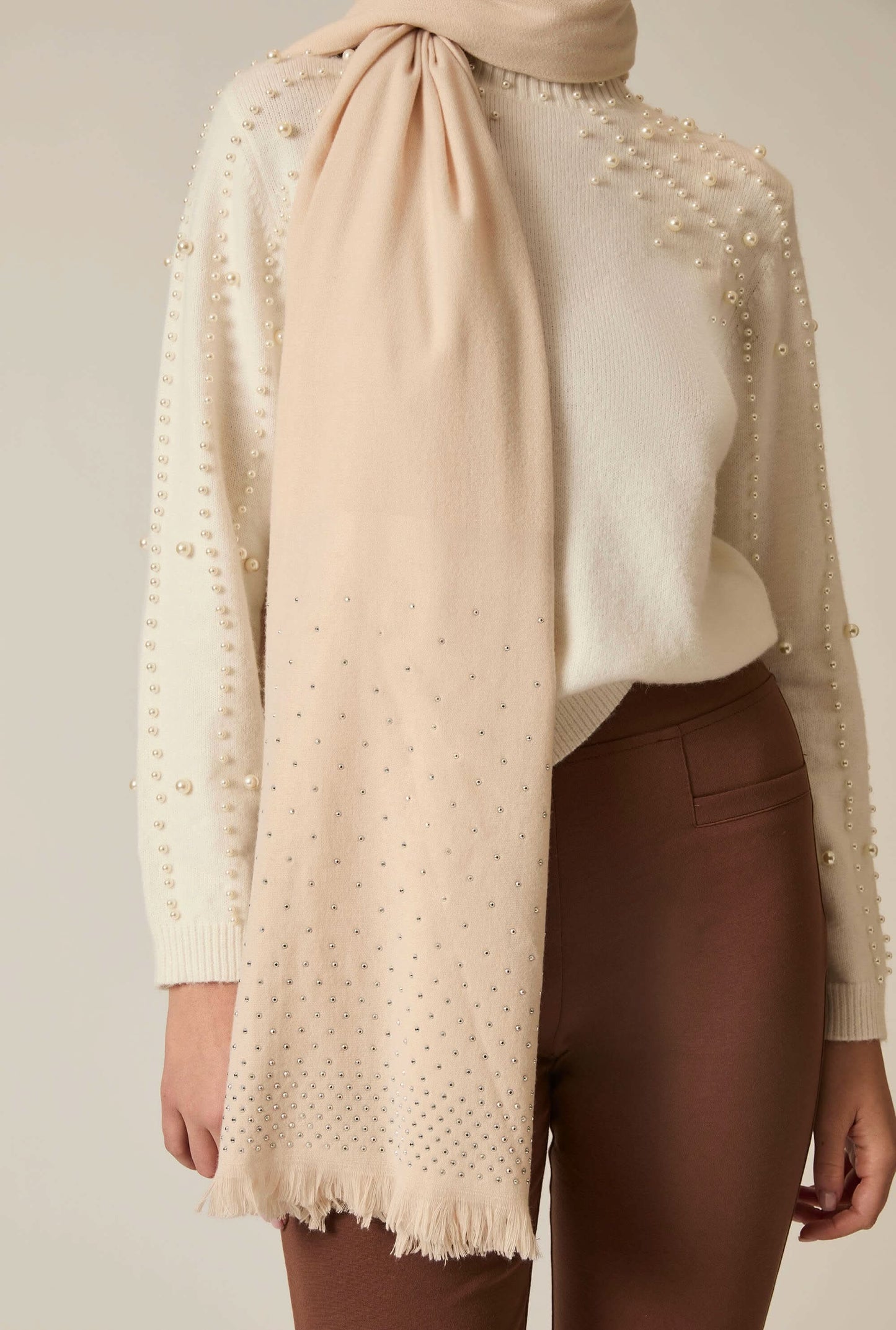 Swarovski Ivory Scarf