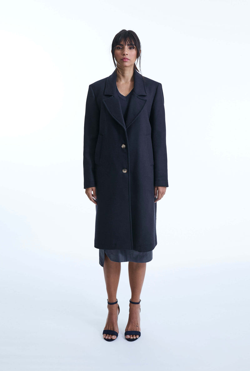 Tailored Navy Coat