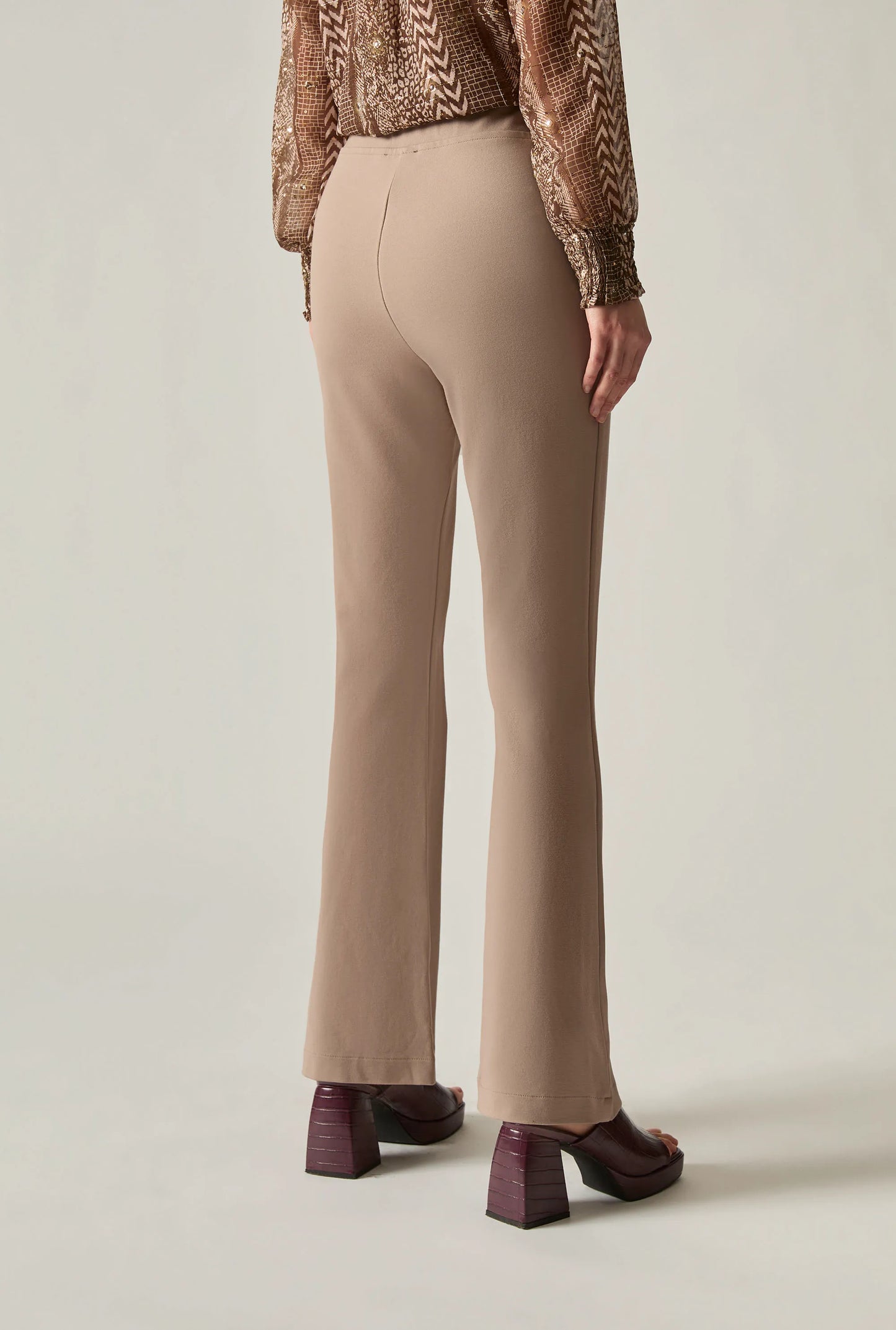 Taupe Bootleg Trousers