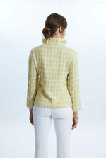 Tiered Tweed Jacket Yellow