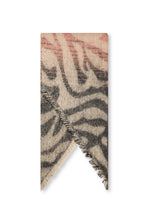 Tiger Print Black Scarf