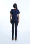 V-neck Navy T-shirt