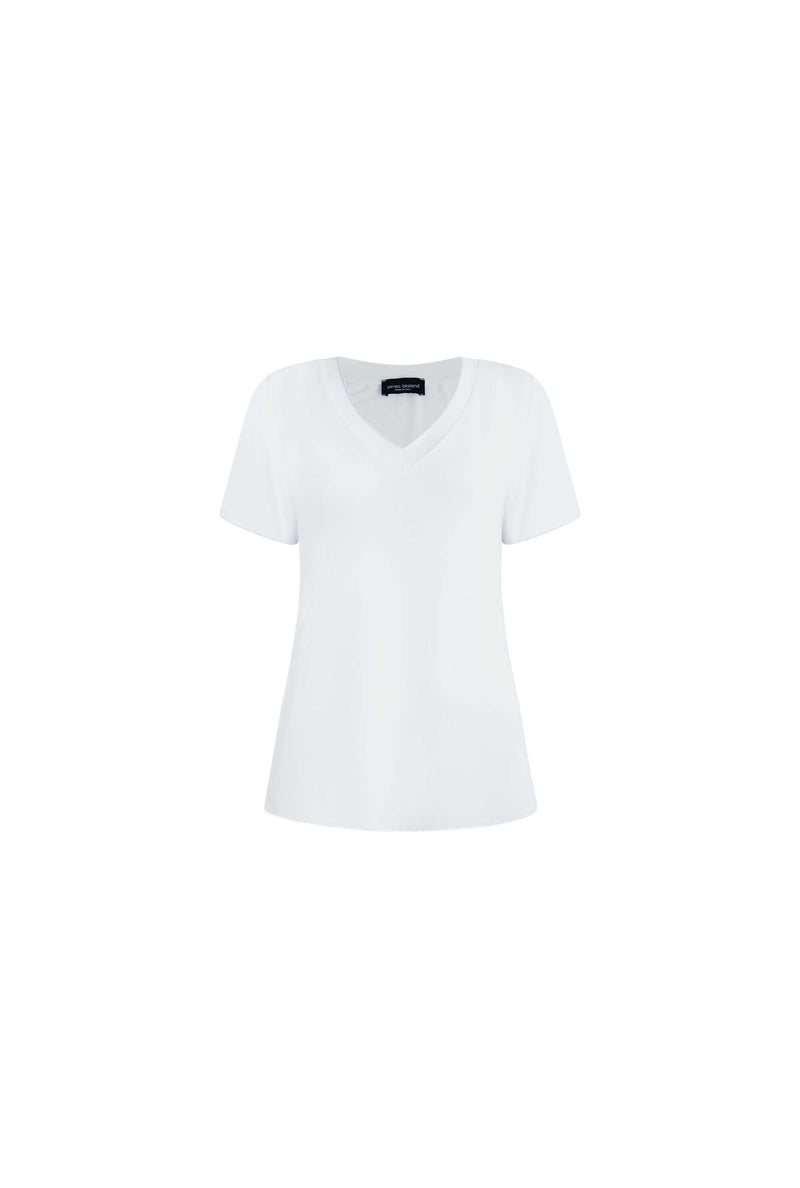 V-neck White T-shirt