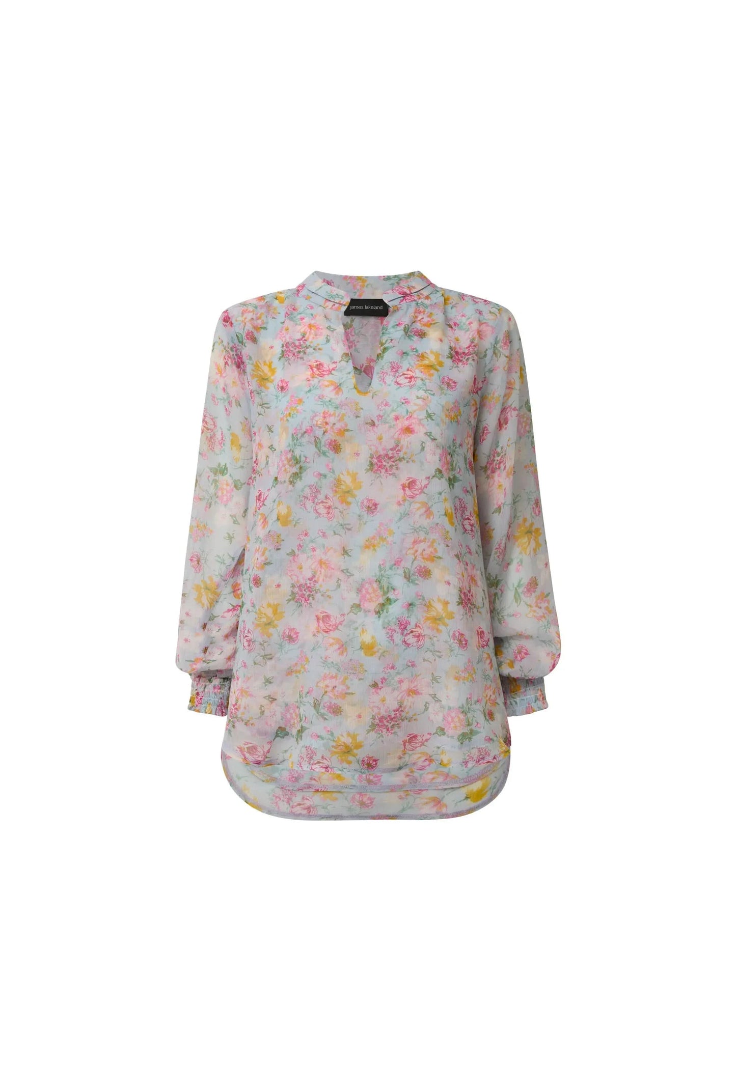 Vintage Floral Print Blouse