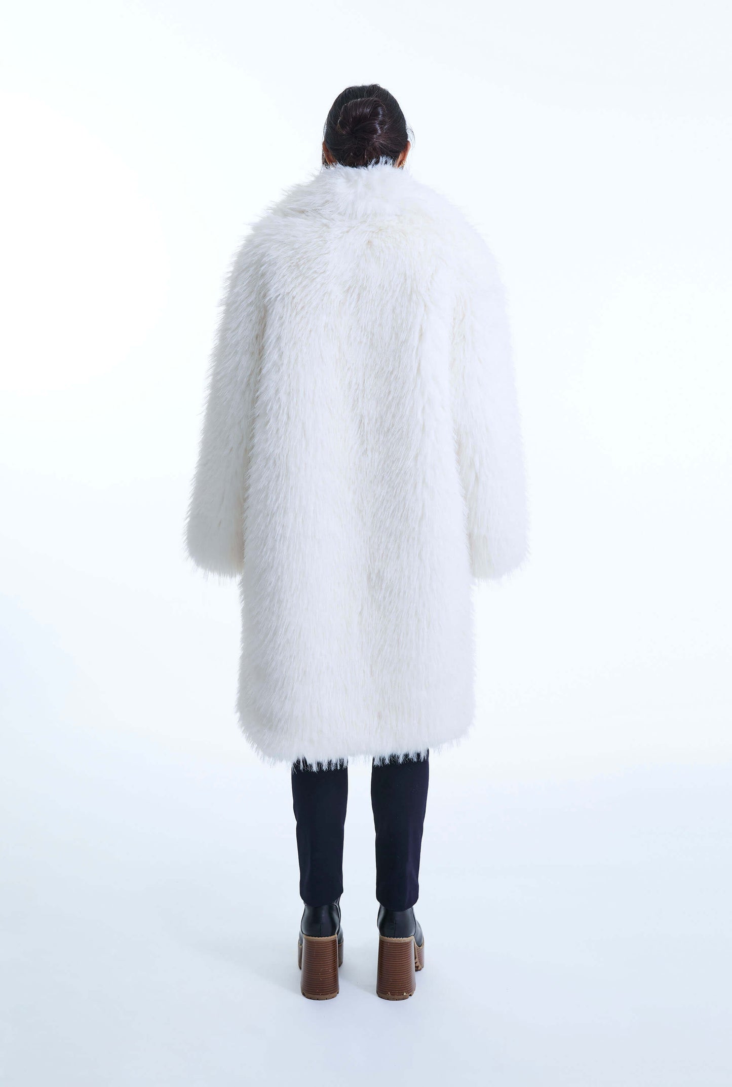 White Faux Fur Coat