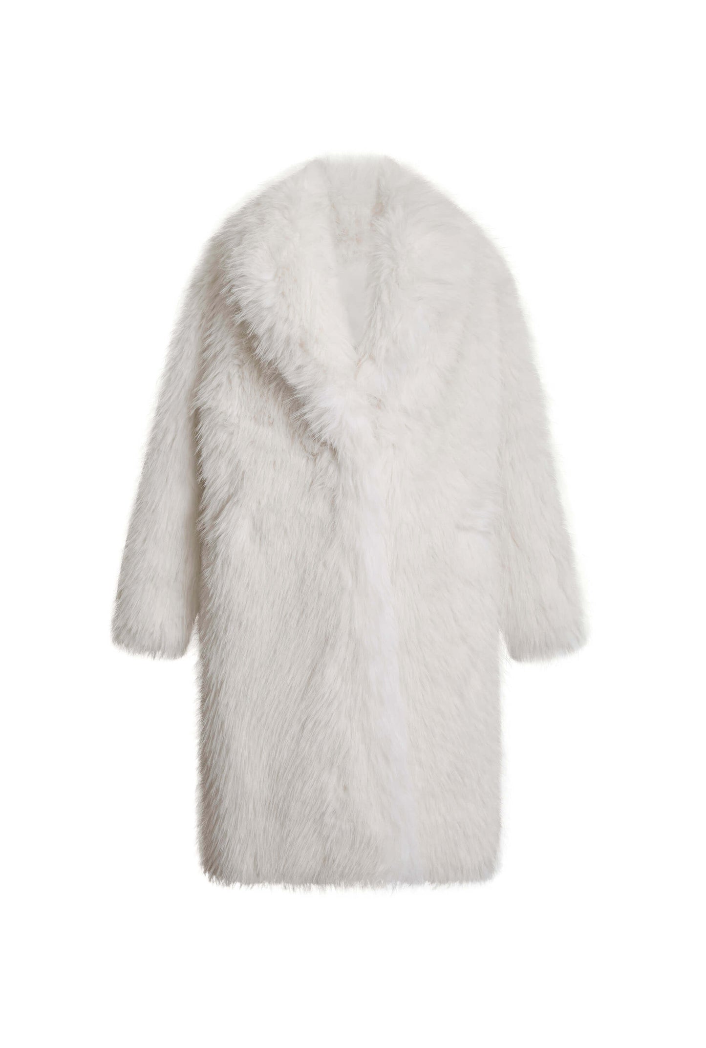 White Faux Fur Coat