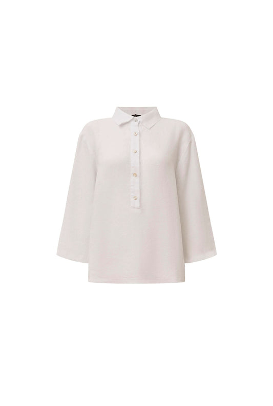 White Linen Blouse